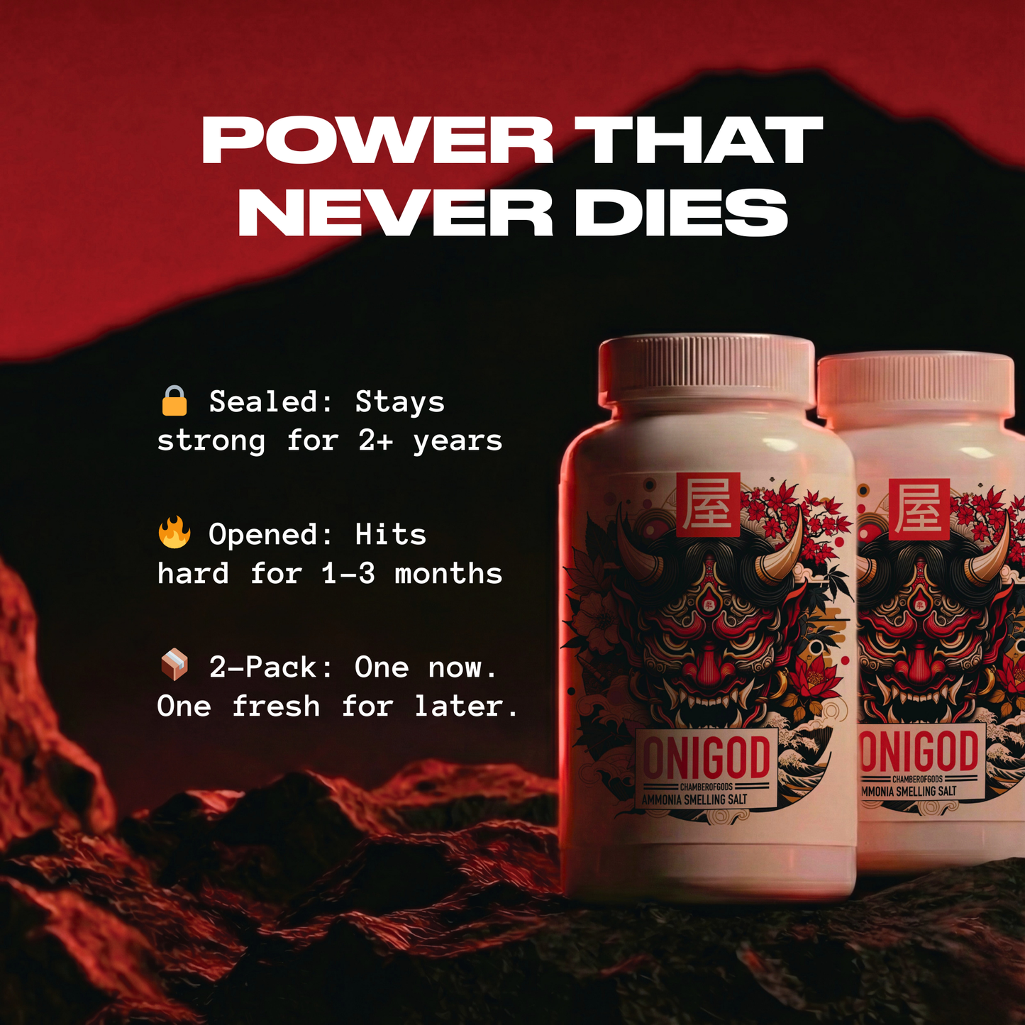 Onigod Smelling Salt | For Intermediate lifters