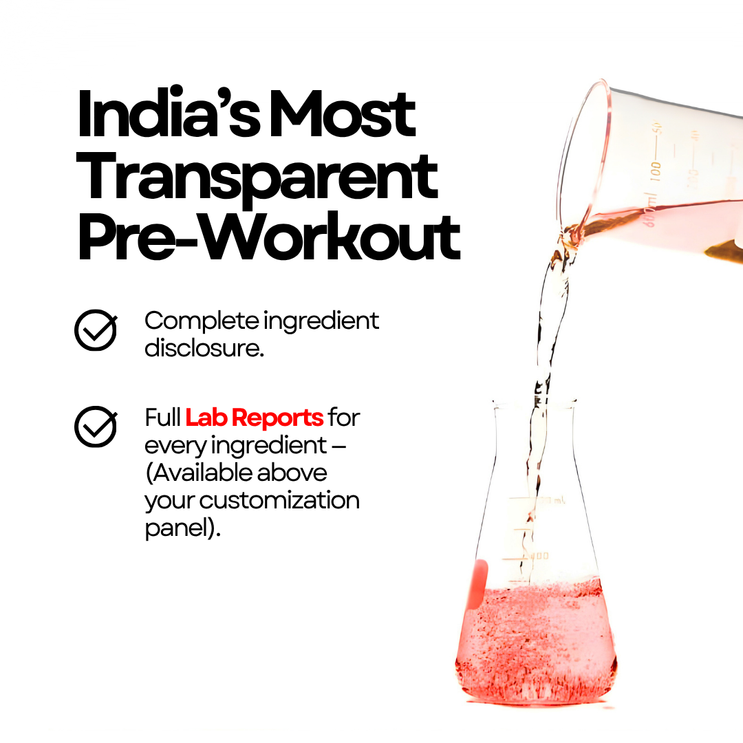 Craft Pre-workout (V2.5) | India's First Custom Made Supplement | Improved Formula