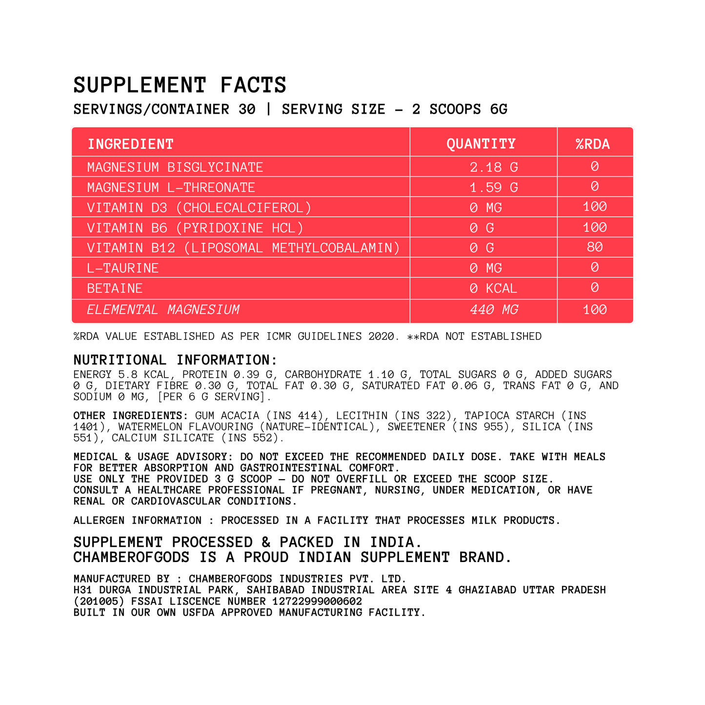 Hyper Absorbent Magnesium Complex | 30 Days (Trace Watermelon)
