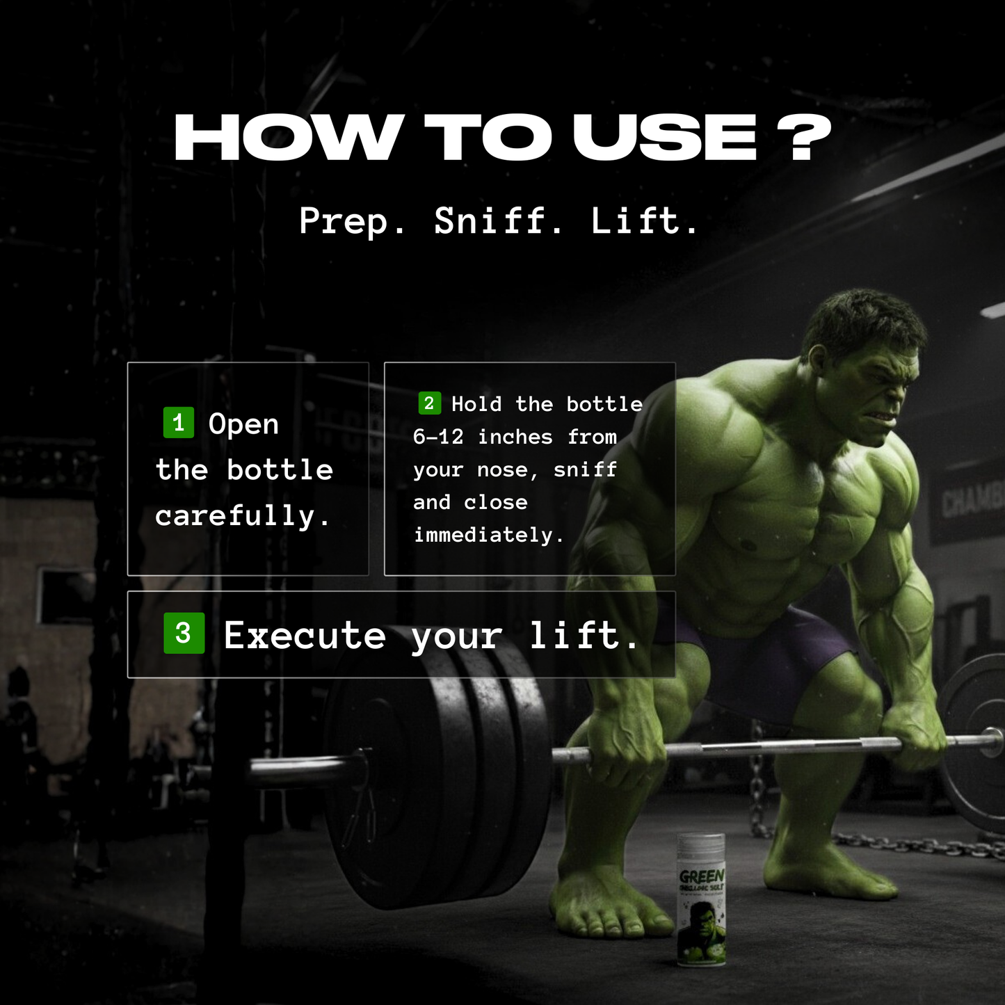 Green Smelling Salt | For Intermediate lifters (Limited Edition)