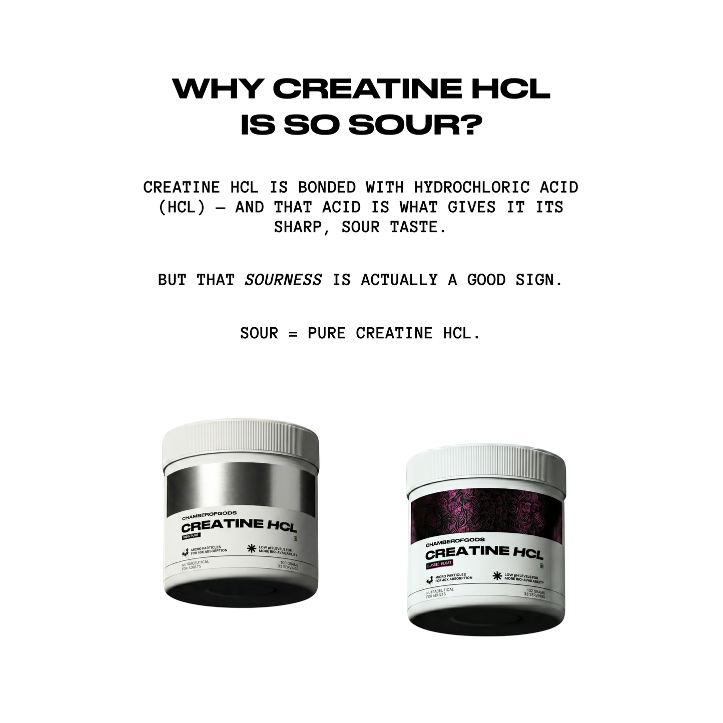 COG Creatine Hcl - Classic Float | Built Different (66 Servings)
