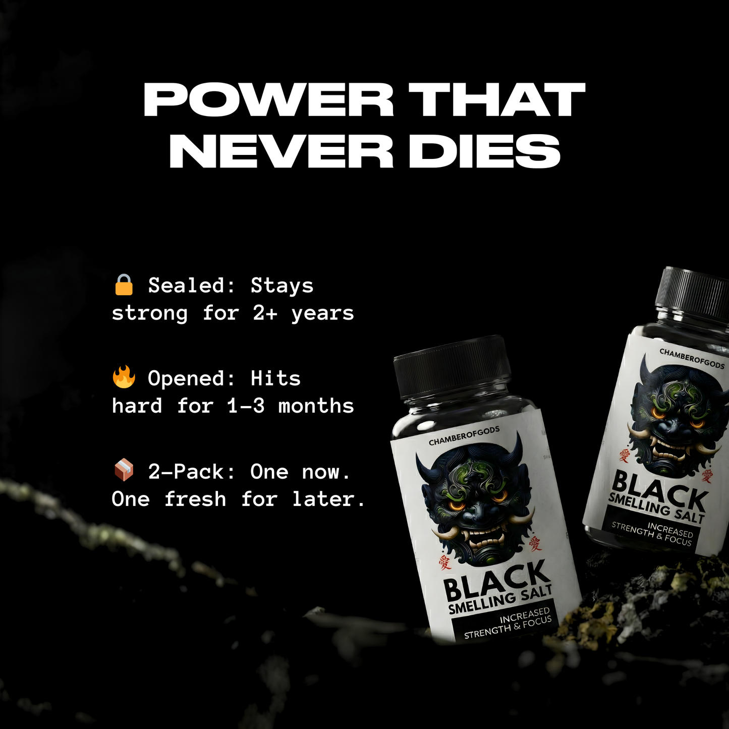 Black Smelling Salt | For Intermediate lifters