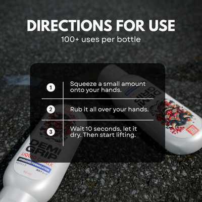 Demigrip Liquid Gym Chalk | 100+ uses