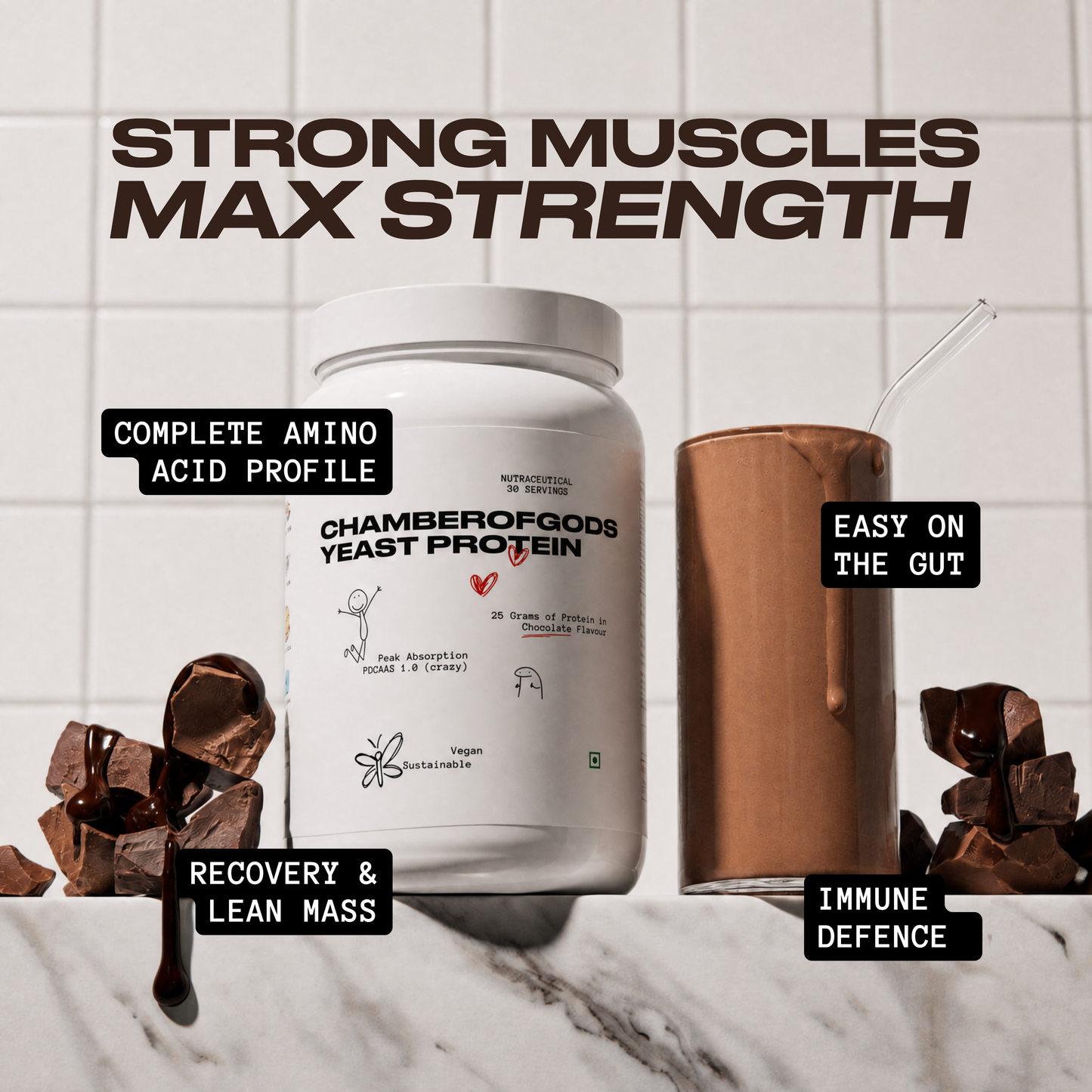Fermented Yeast Protein | Chocolate - 30 Servings