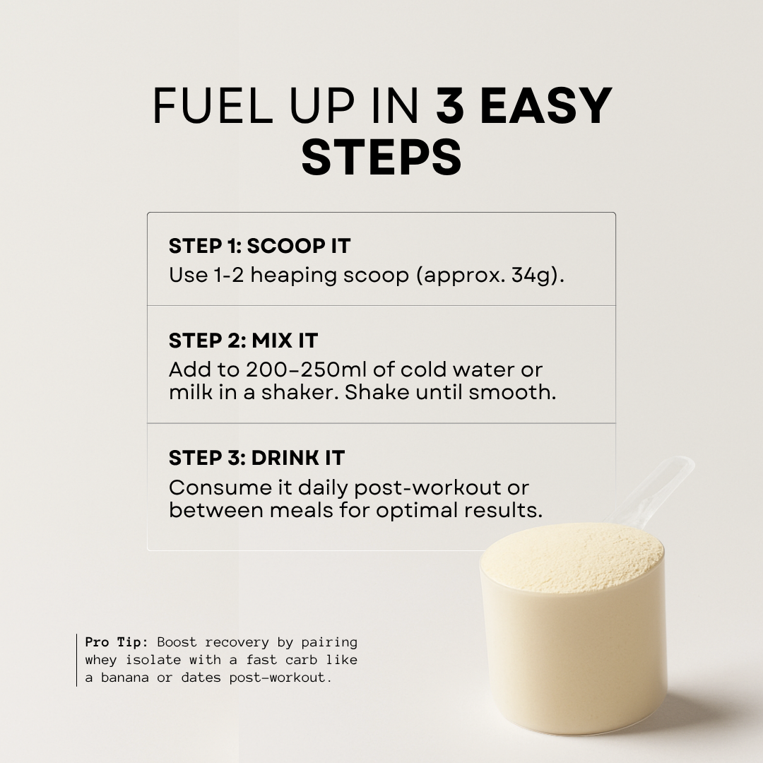 100% Pure Isolate Whey - Zero Lactose | 30g High-Quality Protein (30 Servings)