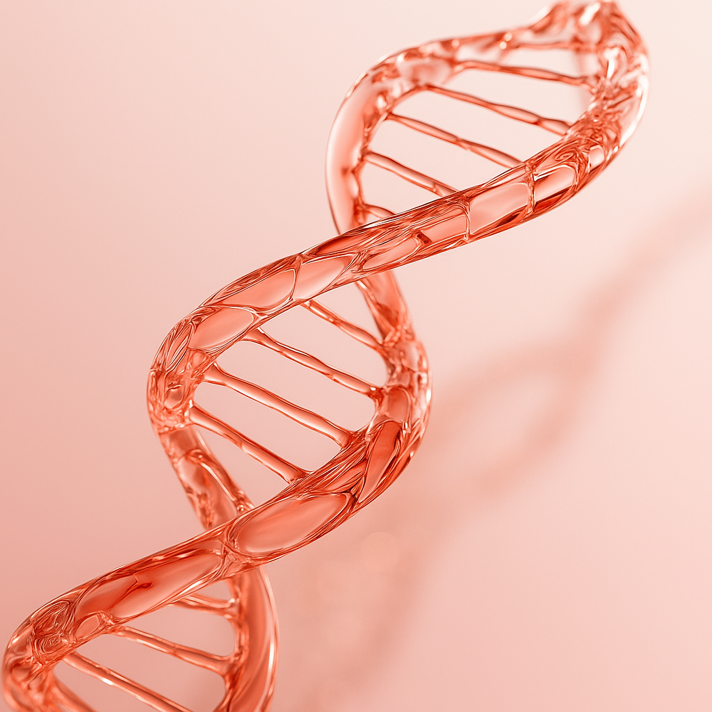 3D render of a DNA double helix