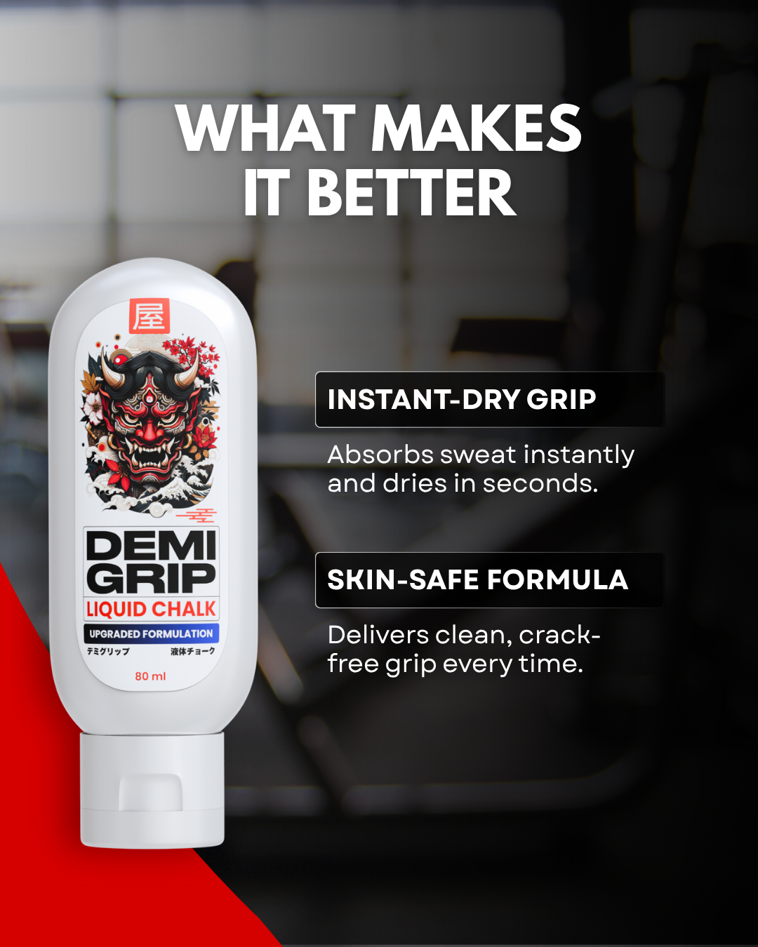 Demigrip Liquid Gym Chalk | 100+ uses