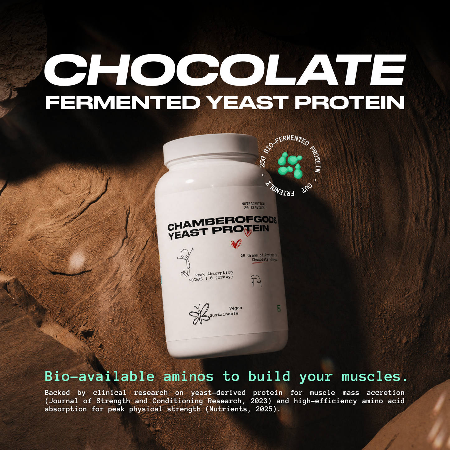 Fermented Yeast Protein | Chocolate - 30 Servings