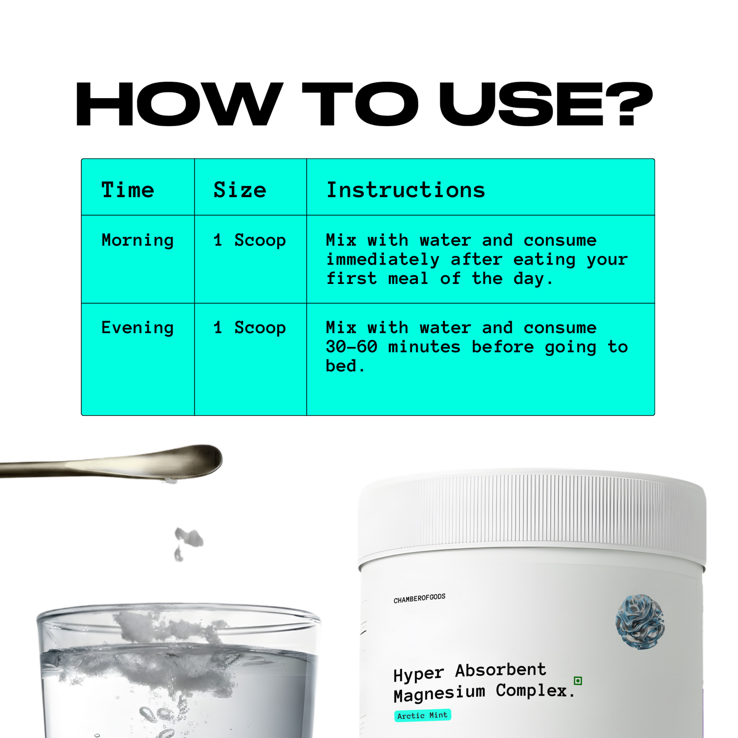 Hyper Absorbent Magnesium Complex | 30 Days (Arctic Mint)