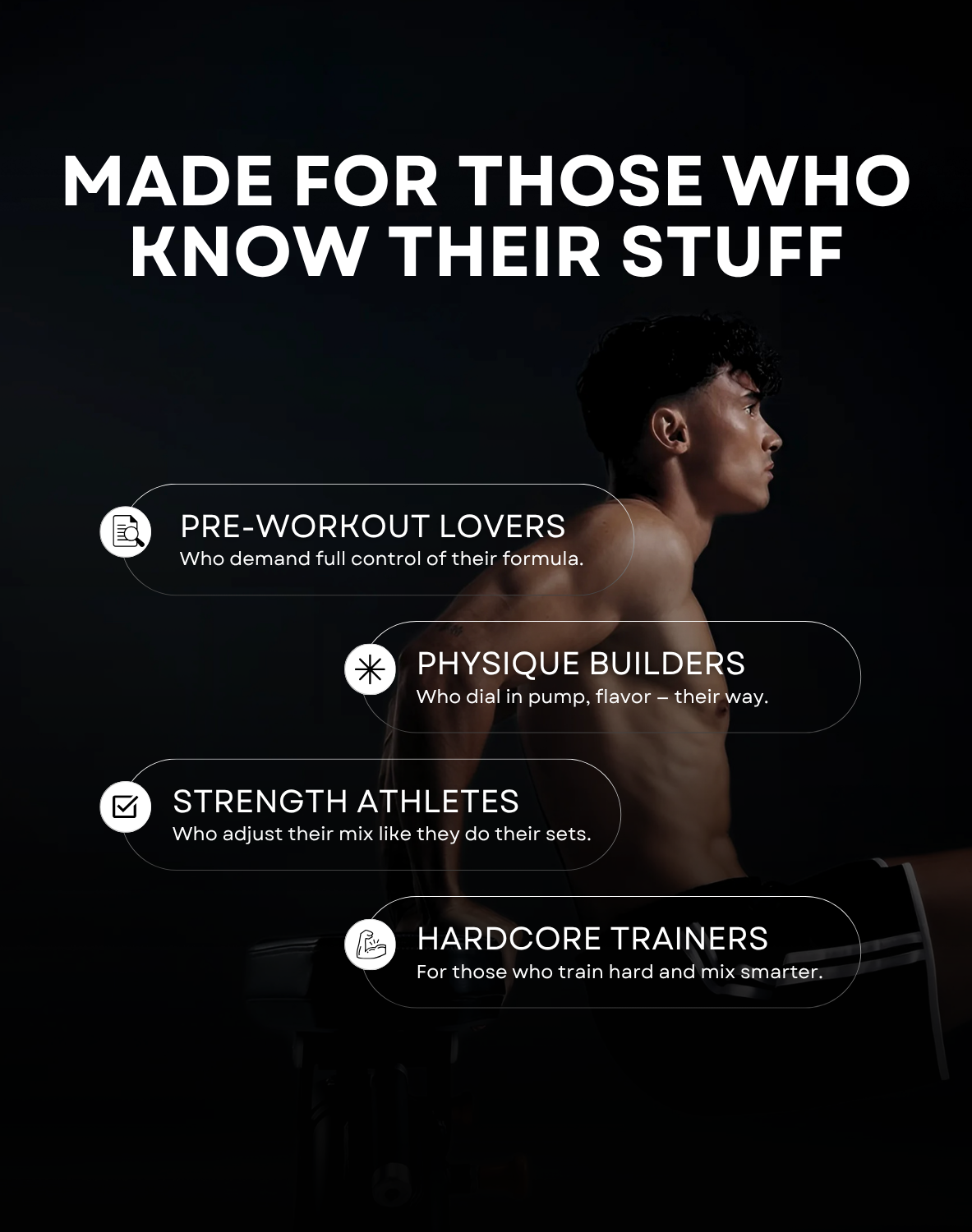 Advertisement targeting pre-workout lovers