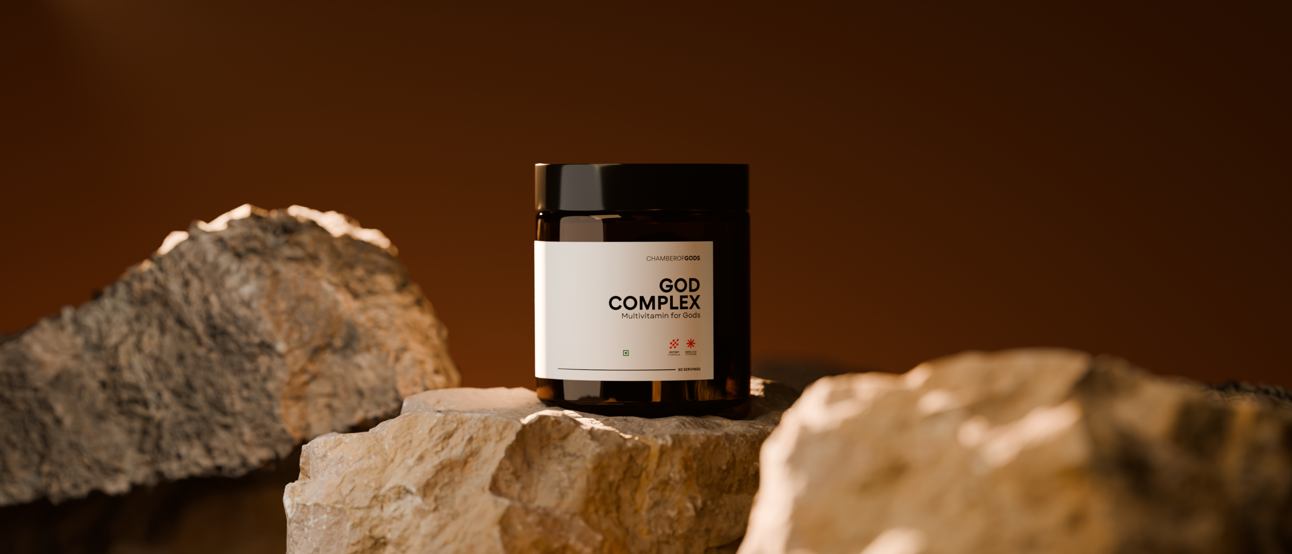 Jar labeled 'GOD COMPLEX'