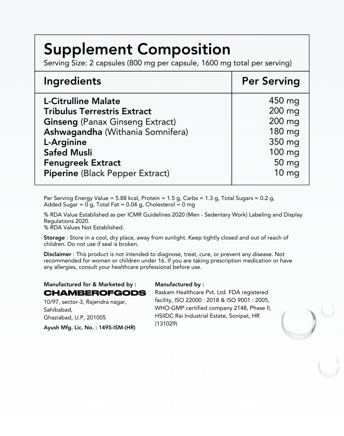 Godpill Pro Testosterone Supplement (30 servings)