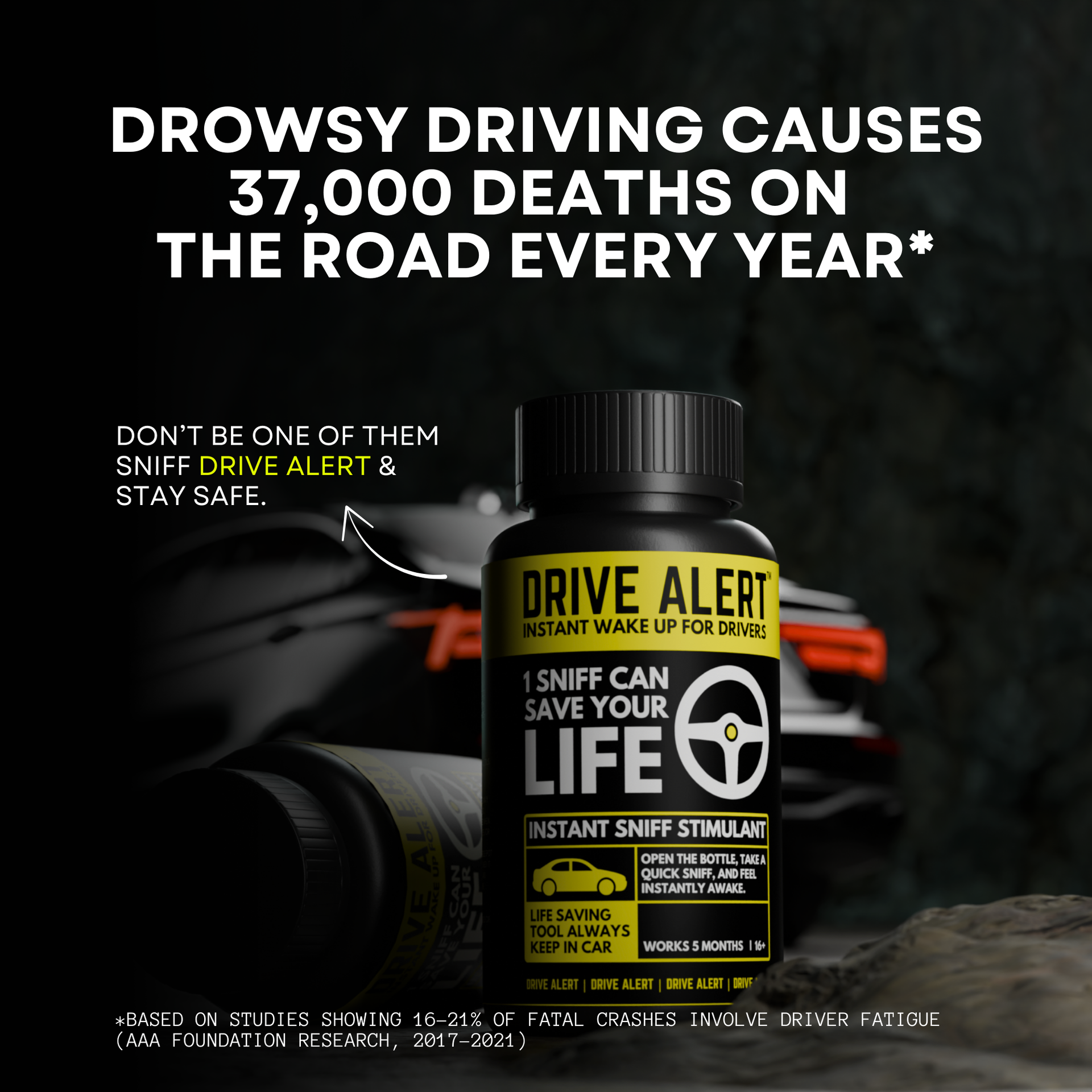 Drive Alert – for Drowsy Drivers | 5-Month Supply