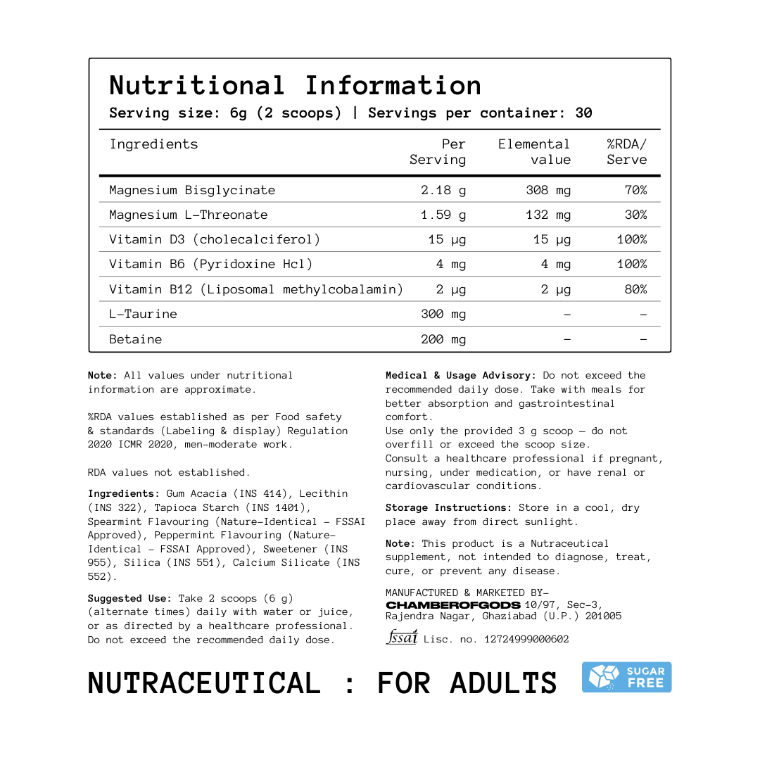 Hyper Absorbent Magnesium Complex - Arctic Mint | 30 Servings