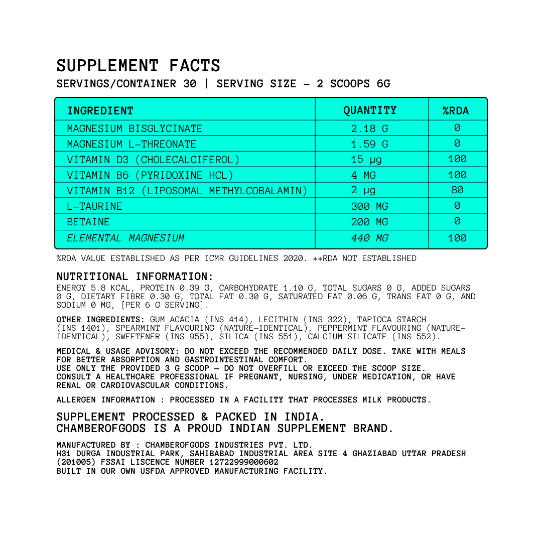 Hyper Absorbent Magnesium Complex | 30 Days (Arctic Mint)