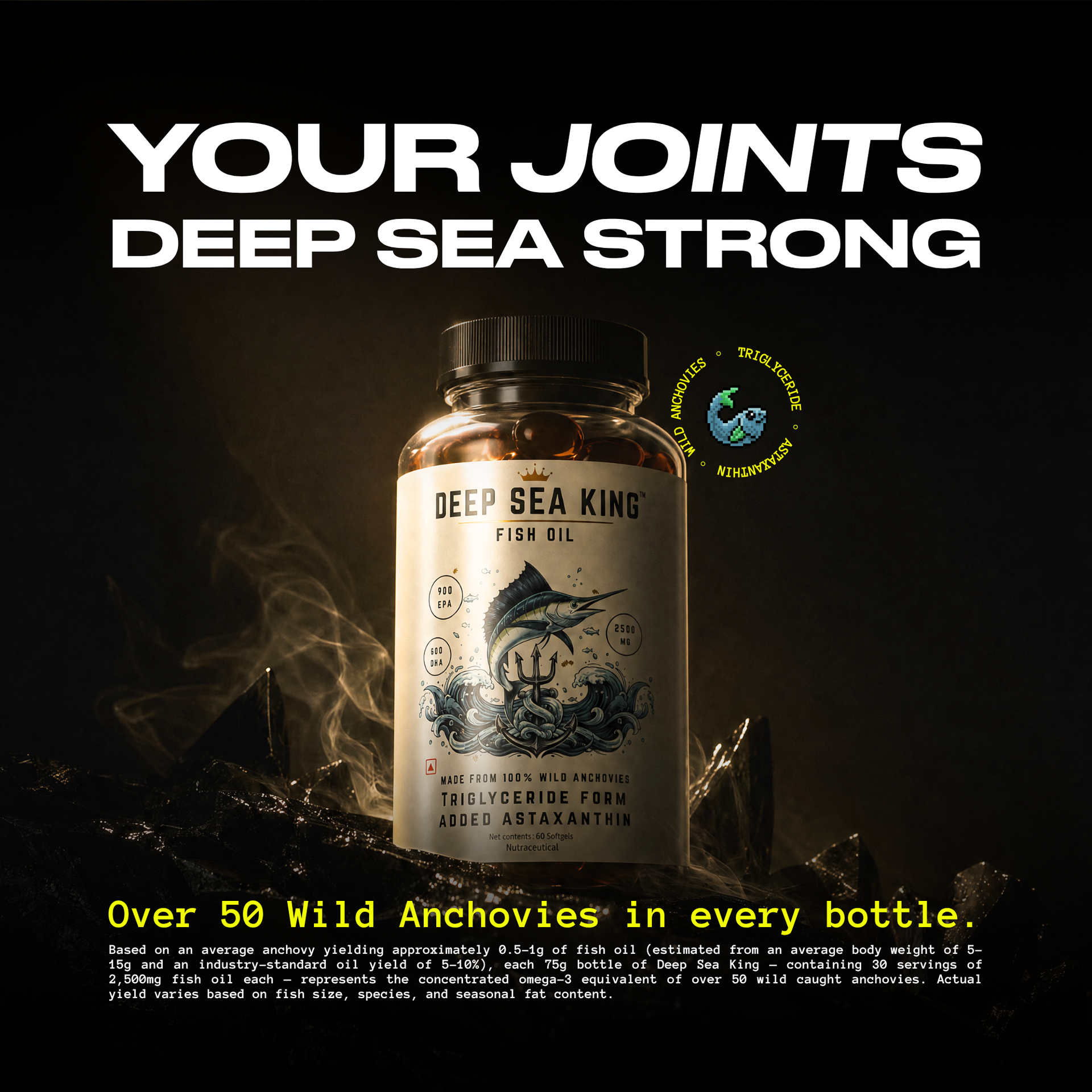 Deep Sea King Triglyceride Omega-3 V2 | 60 Softgels