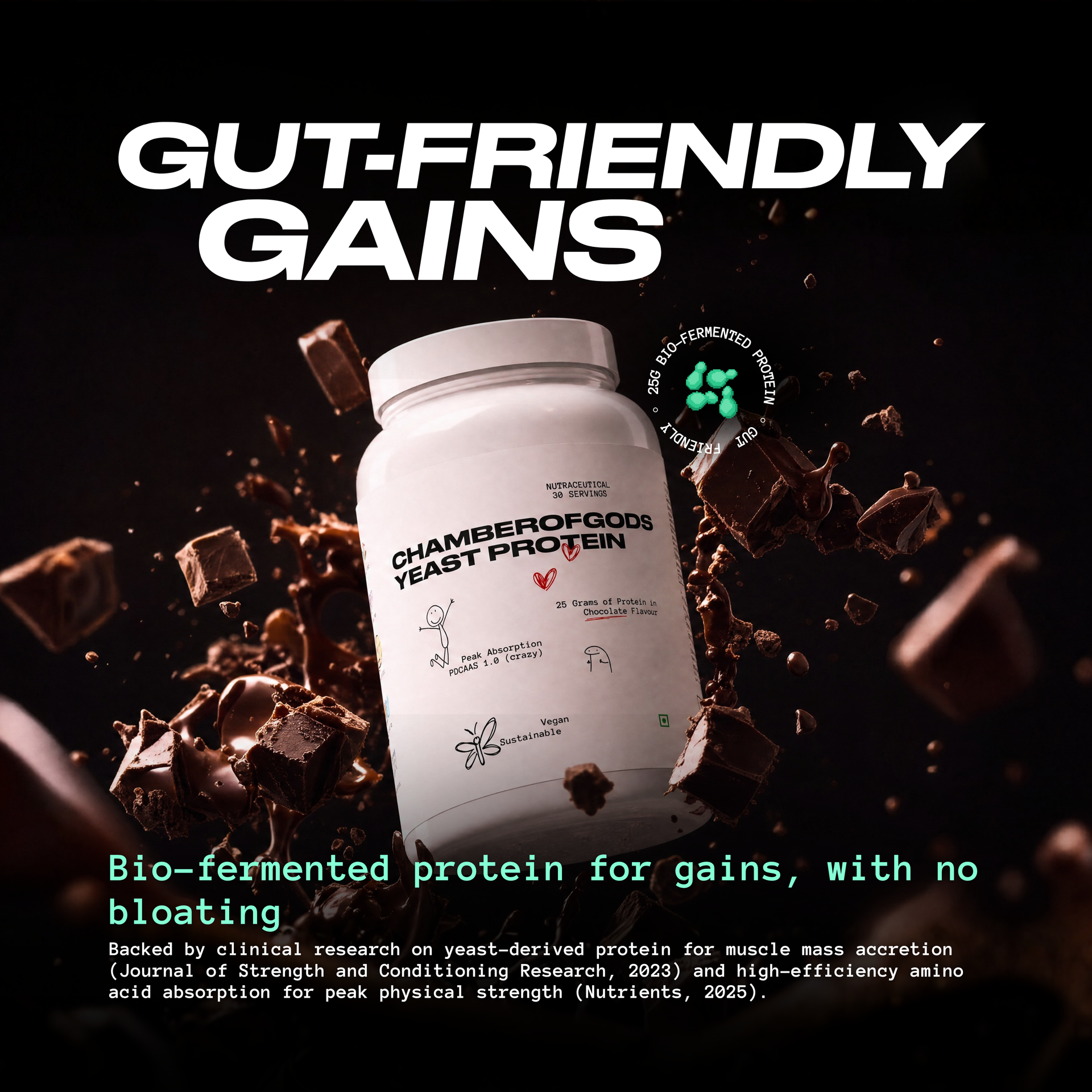 Fermented Yeast Protein | Chocolate - 30 Servings