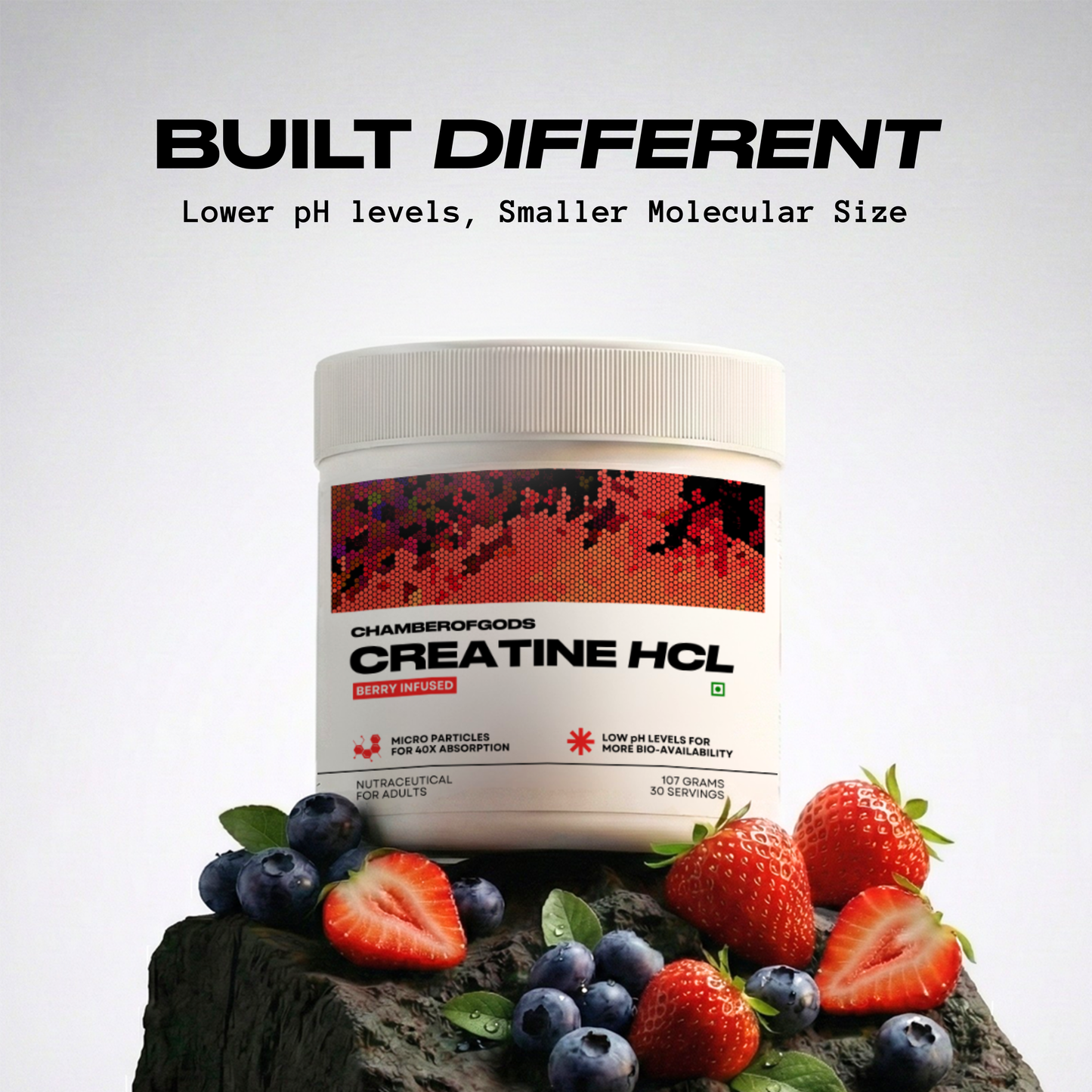 COG Creatine Hcl - Berry Infused | Built Different (33 Servings)