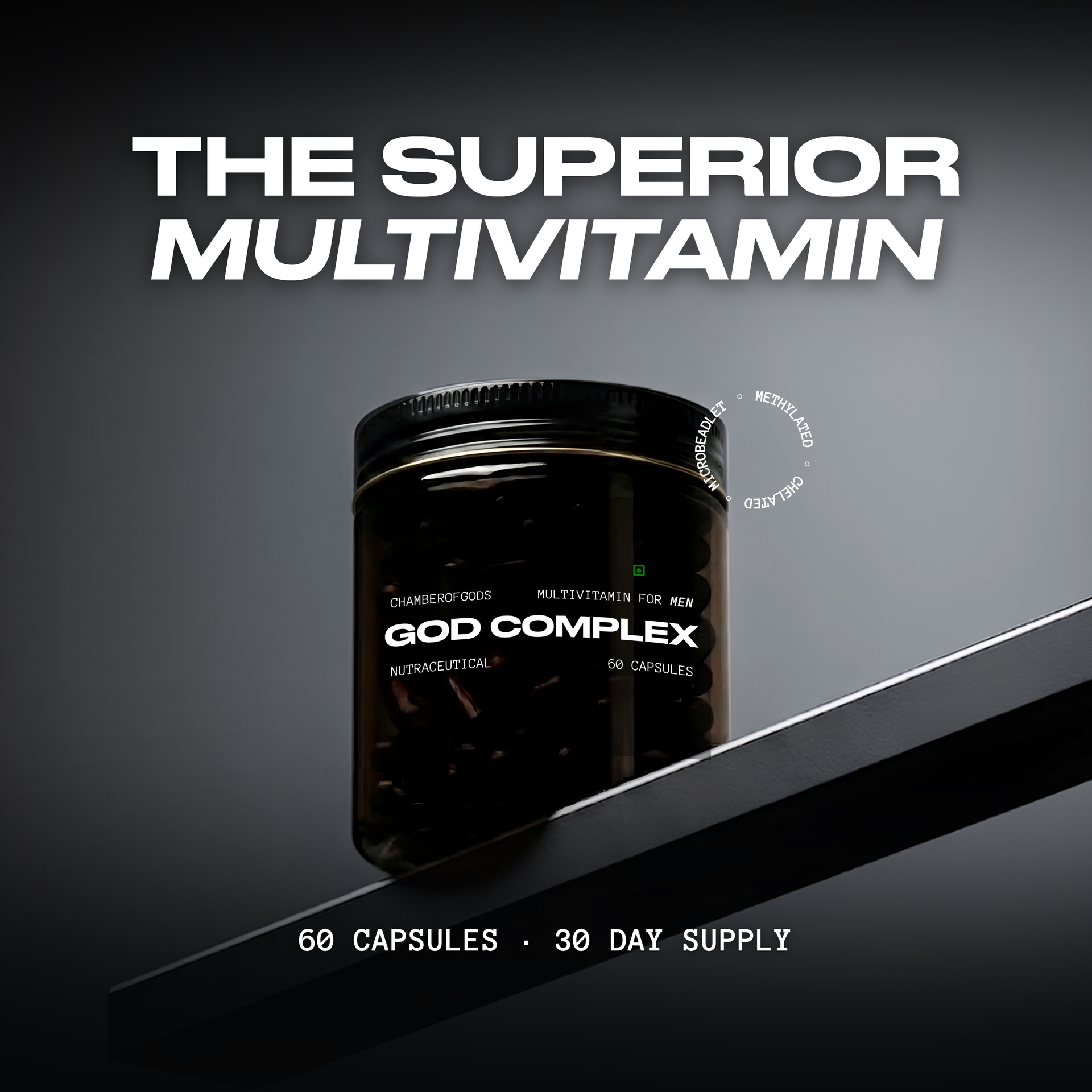 GodComplex Multivitamins Supplement - 30 Servings