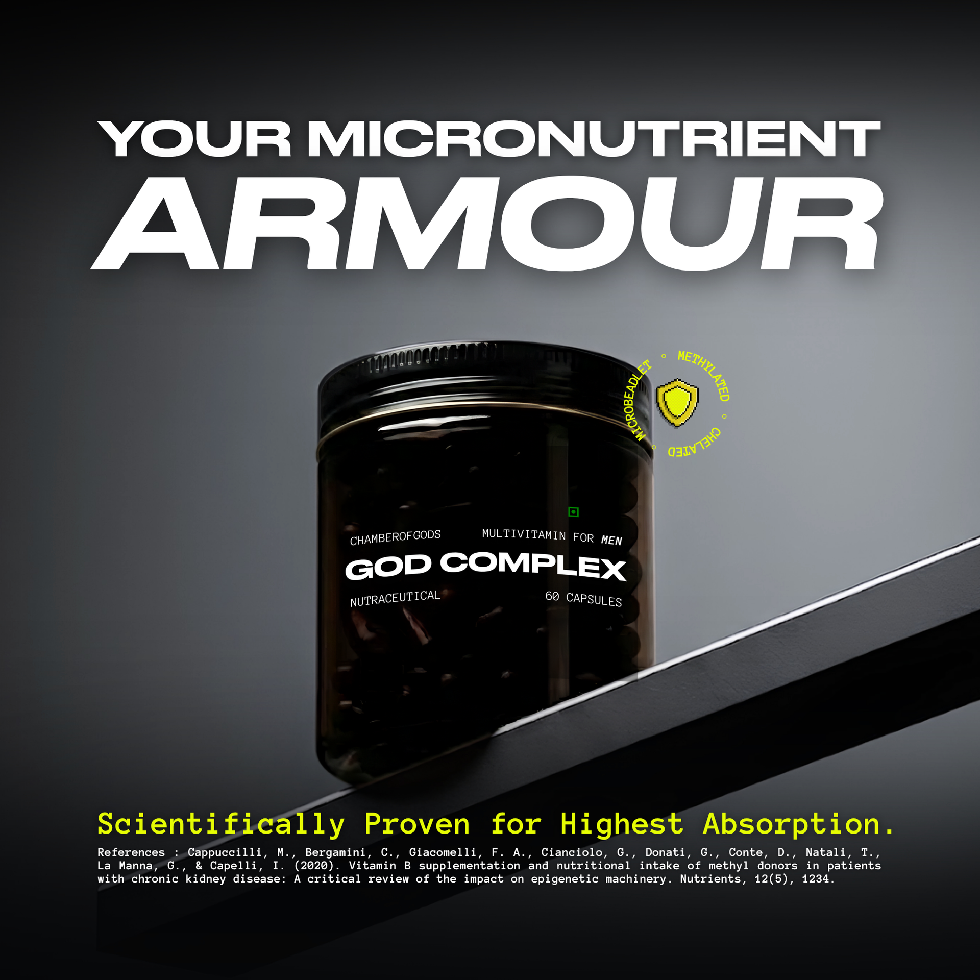 GodComplex Methylated Multivitamin Supplement