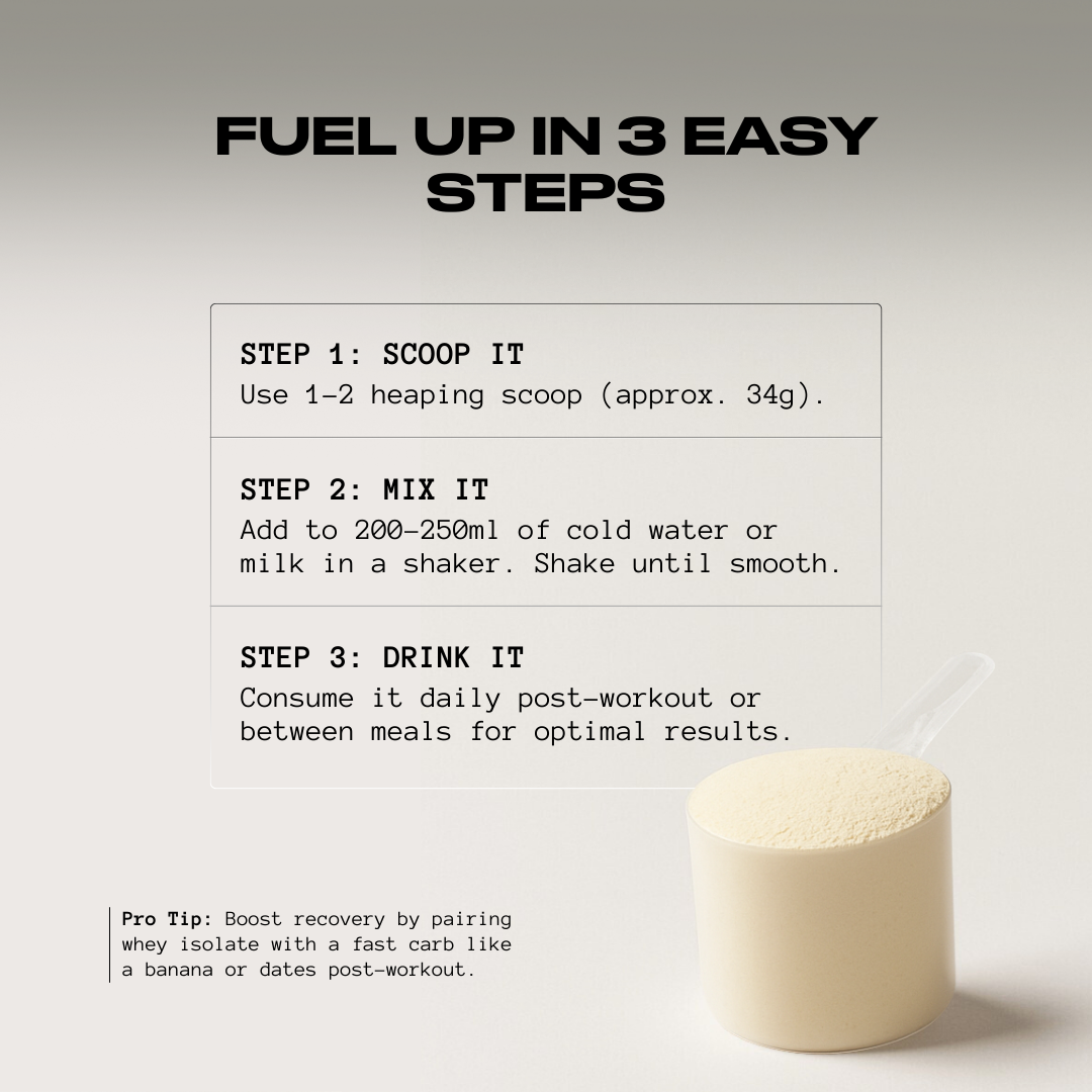 100% Pure Isolate Whey - Lactose Free* | 30g Protein |  VOLAC™ - 30 Servings