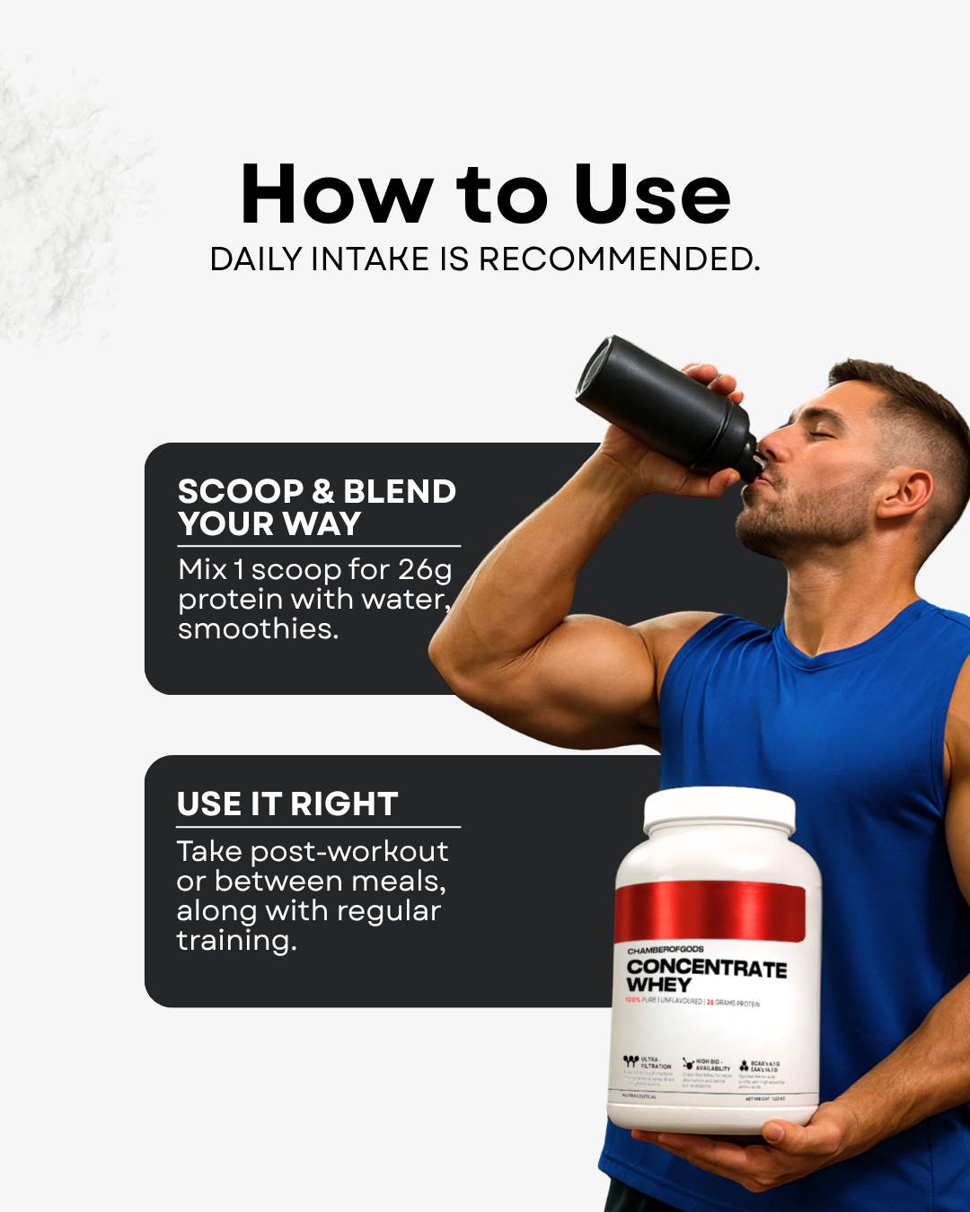 Whey Concentrate – 100% Grass-Fed, No Sweeteners.