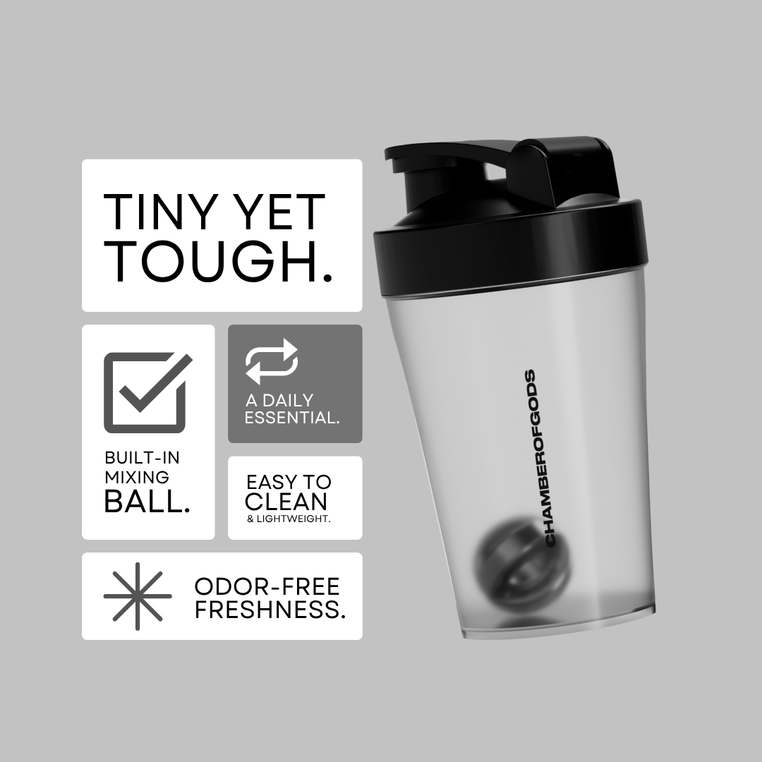 Chamberofgods Core Shaker | Leakproof & Durable | Premium BPA-Free Gym Bottle