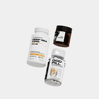 ChamberofGods Health Supplement Range - Deep Sea King Omega-3 Fish Oil with EPA 900 and DHA 600, God Complex Supplement, and God Pill Multivitamin Capsules