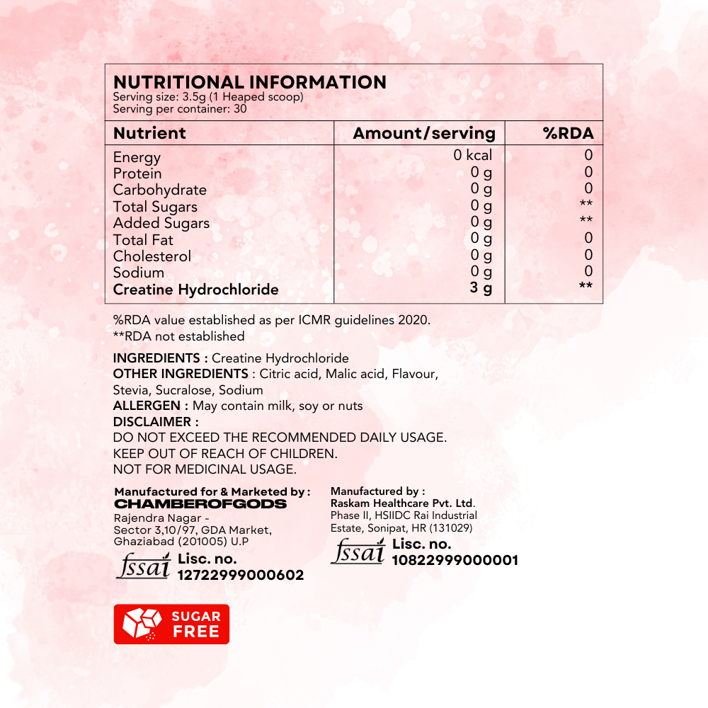 Creatine Hcl Berry Infused
