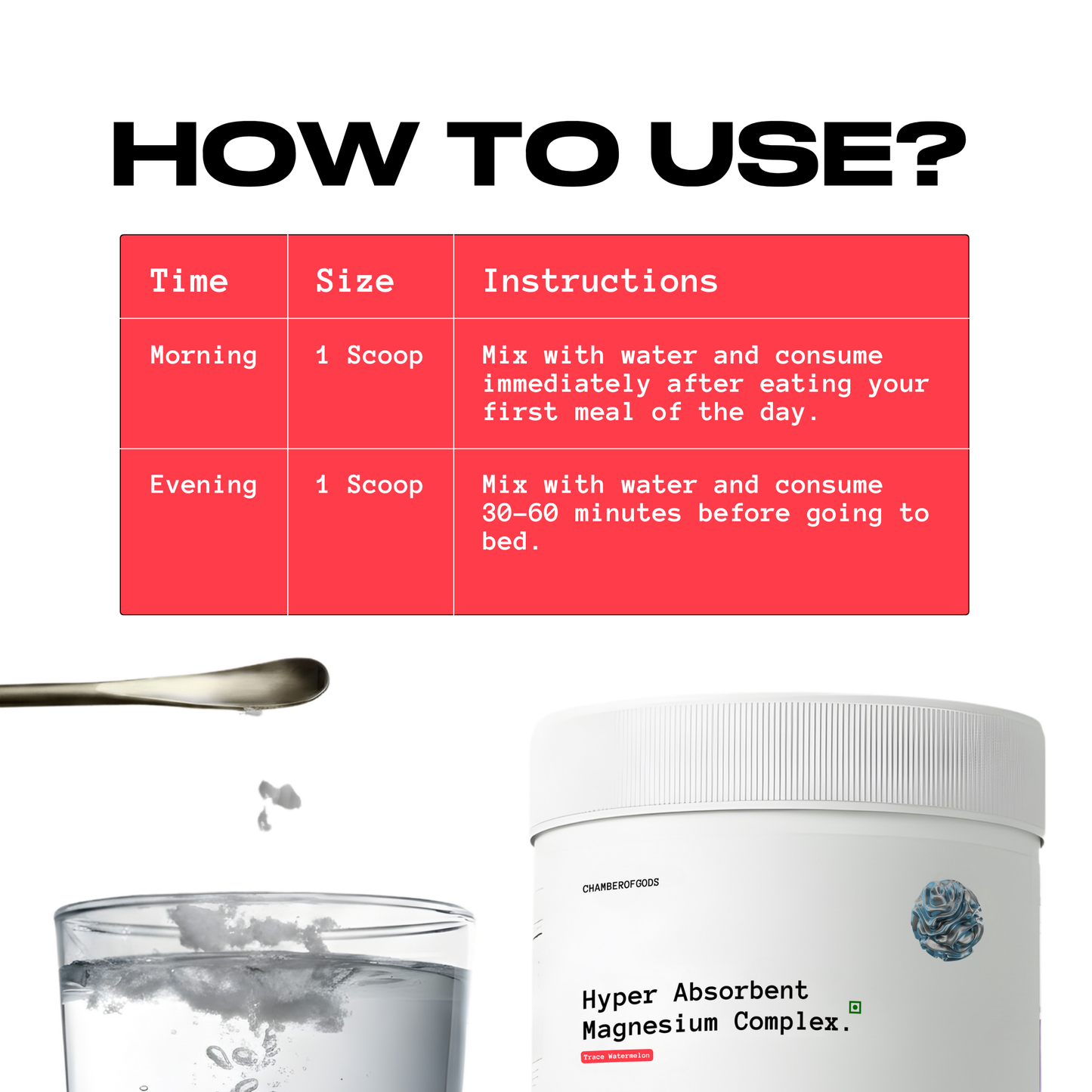 Hyper Absorbent Magnesium Complex | 30 Days (Trace Watermelon)