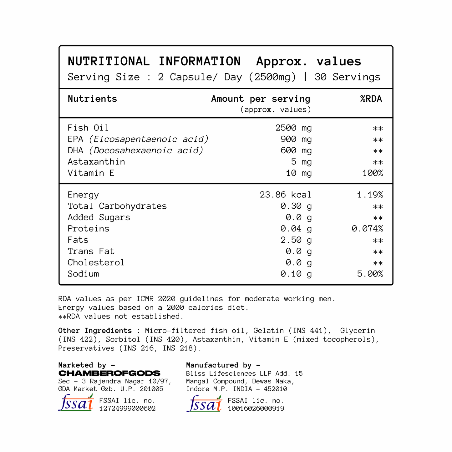 Deep Sea King Triglyceride Omega-3 V2 | 60 Softgels