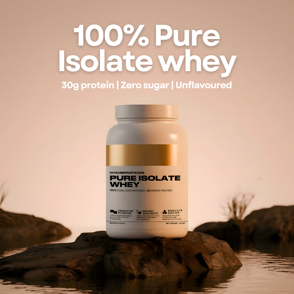 100% Pure Isolate Whey - Zero Lactose | 30g High-Quality Protein (30 Servings)