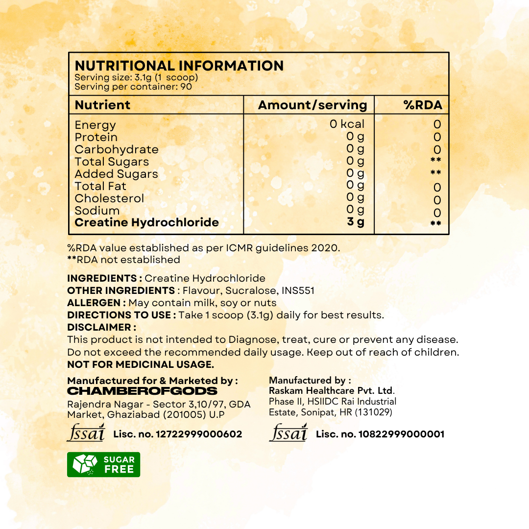 Creatine Hcl Mango Infused