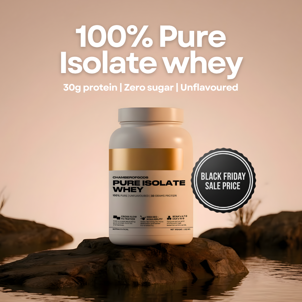 100% Pure Isolate Whey - Zero Lactose | 30g High-Quality Protein (30 Servings)